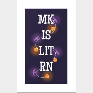 MK IS LIT RN Halloween Posters and Art